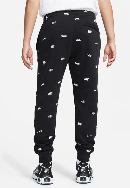 Nike - M nk club+ bb jggr aop - black