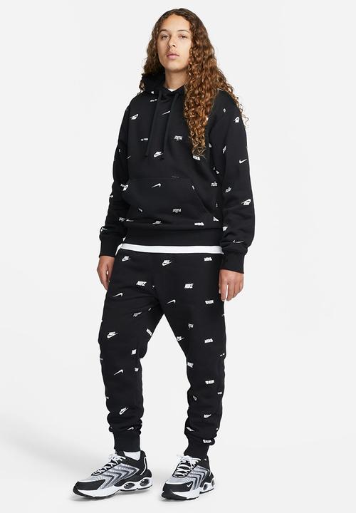 Nike - M nk club+ bb jggr aop - black