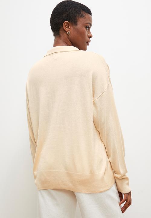 edit - Collared pullover - sand