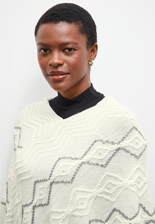 edit - Emmie poncho - cream