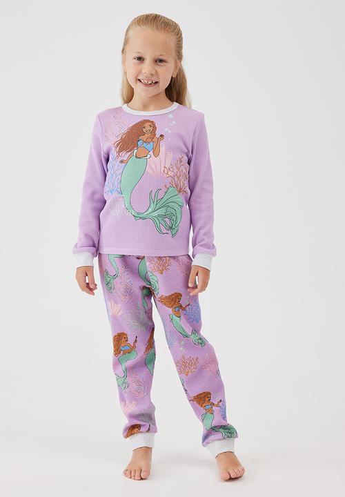 Cotton On - Farrah long sleeve pyjama set license - lcn dis lilac drop/ariel
