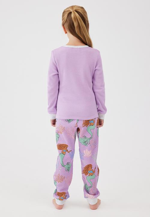 Cotton On - Farrah long sleeve pyjama set license - lcn dis lilac drop/ariel