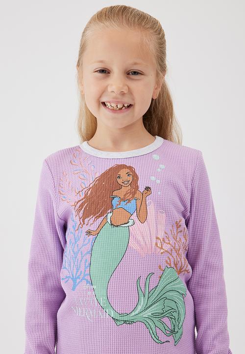 Cotton On - Farrah long sleeve pyjama set license - lcn dis lilac drop/ariel