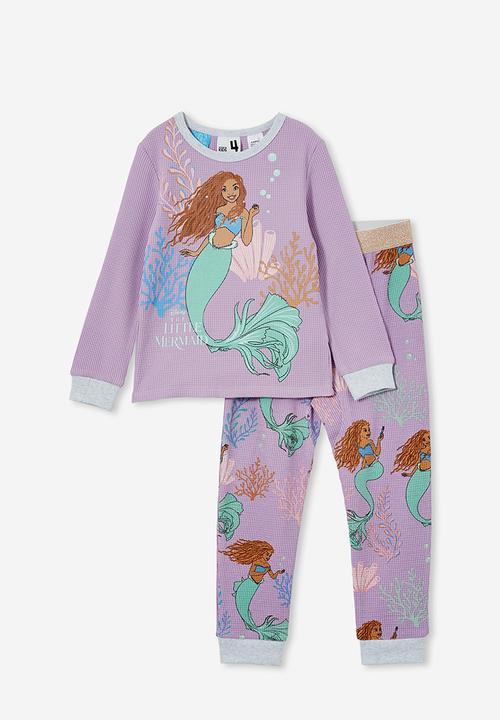 Cotton On - Farrah long sleeve pyjama set license - lcn dis lilac drop/ariel
