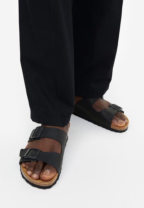 H&M - Leather mules - black