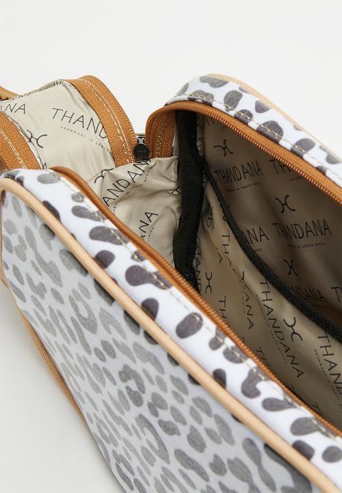 Thandana - Vanity Travel Pouch - Cheetah White