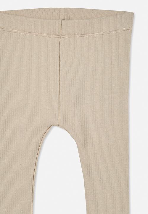 Cotton On - Rib fleece jogger - rainy day
