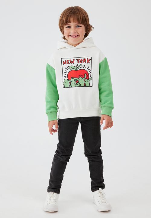 Cotton On - License emerson hoodie - lcn kei vanilla/keith haring new york