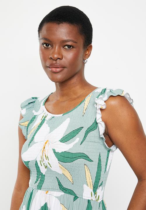 Stella Morgan - Lily printed midi dress - multi green