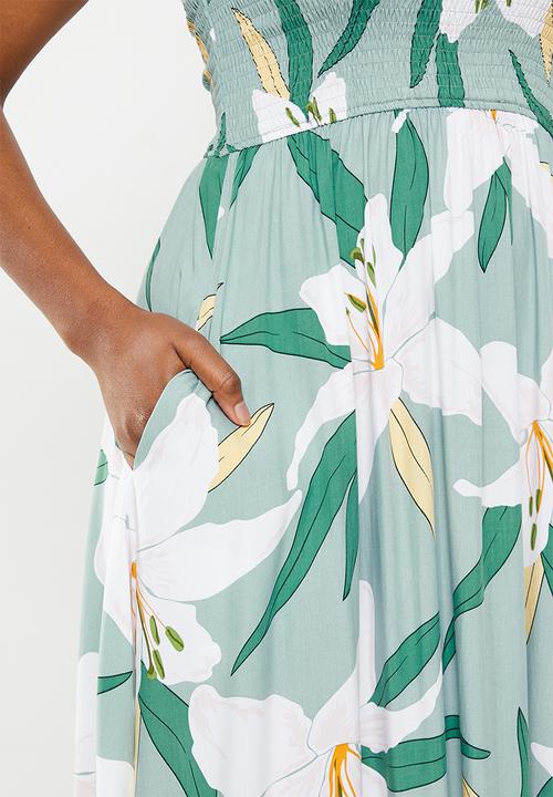 Stella Morgan - Lily printed midi dress - multi green