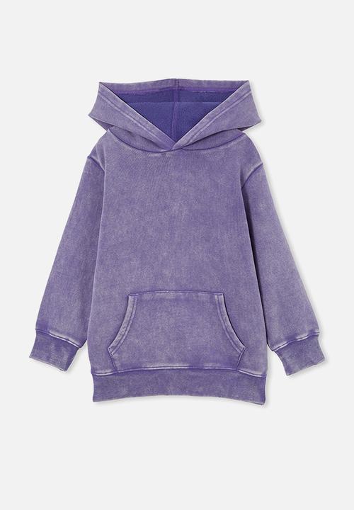 Cotton On - Milo hoodie - purple lake wash