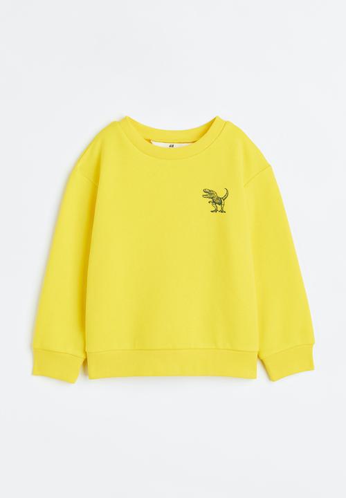 H&M - Sweatshirt - yellow/dinosaur