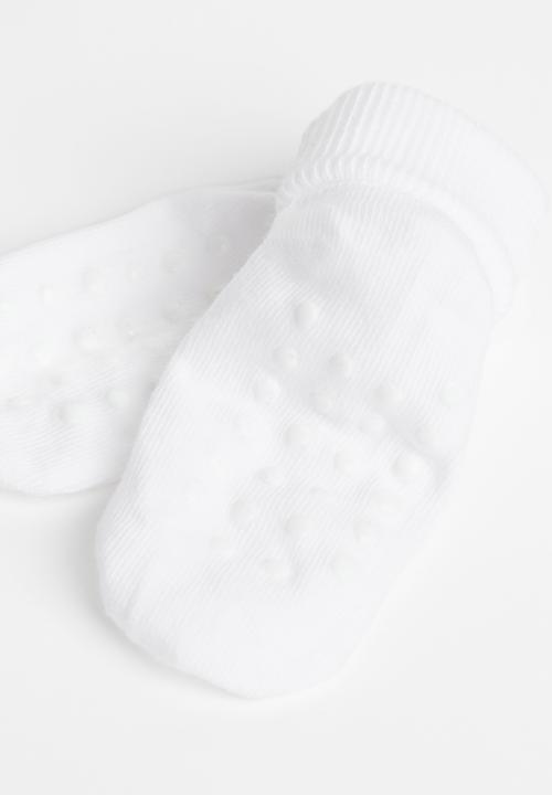 H&M - 3-pack anti-slip-socks - white
