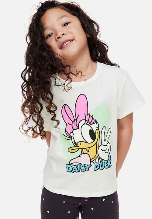 H&M - 3-pack printed jersey tops - light yellow/minnie mouse