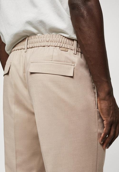 MANGO - Trousers Nasta - beige