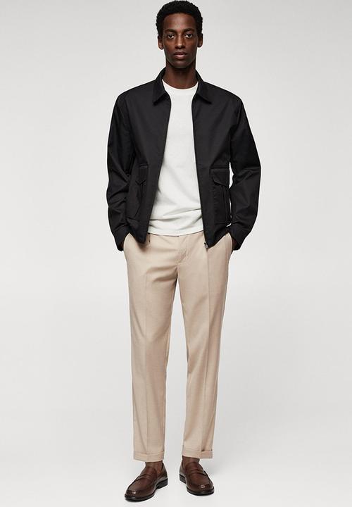 MANGO - Trousers Nasta - beige