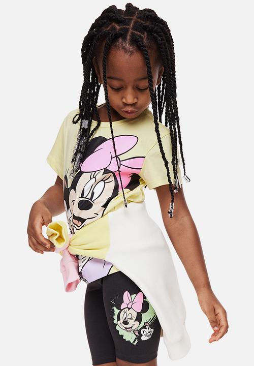 H&M - 3-pack printed cycling shorts - dark grey/disney