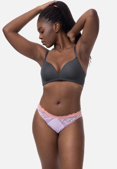 DORINA - Retta light padded soft bra - grey