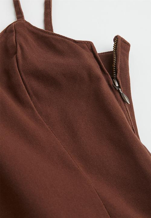 H&M - Fitted dress - dark brown