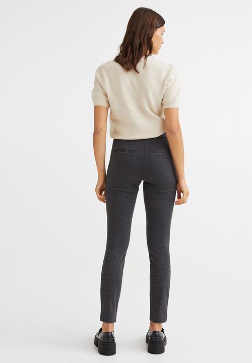 H&M - Crease-leg leggings - grey