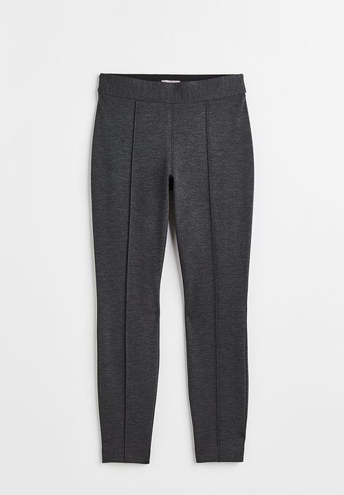 H&M - Crease-leg leggings - grey