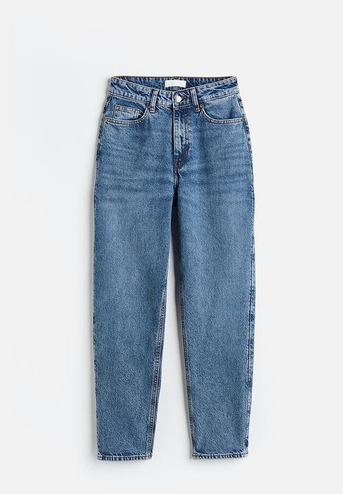 H&M - Slim mom high ankle jeans - denim blue 