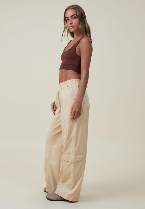 Cotton On - Quinn cargo pant - light sand