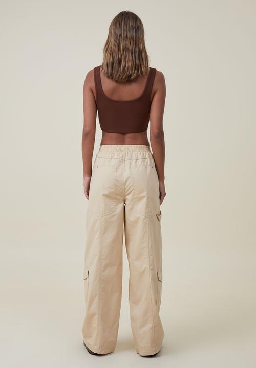 Cotton On - Quinn cargo pant - light sand