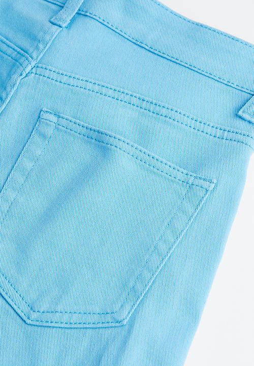 H&M - Wide twill trousers - sky blue 