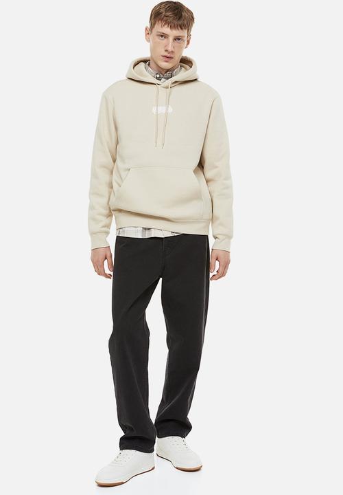 H&M - Regular fit hoodie - light beige/naruto 
