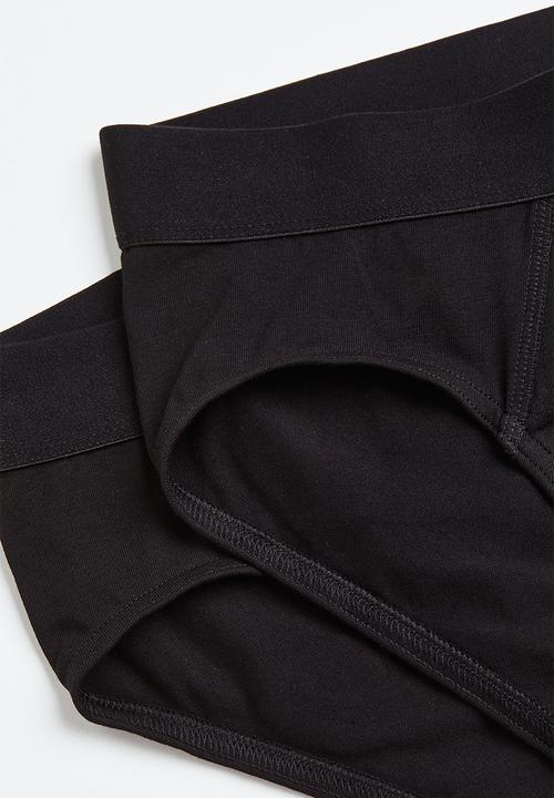 H&M - 3-pack xtra life™ briefs - black