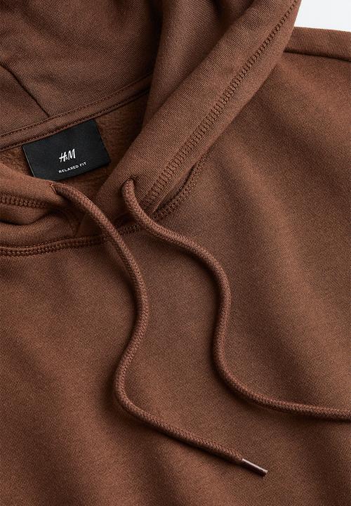 H&M - Relaxed fit hoodie - brown