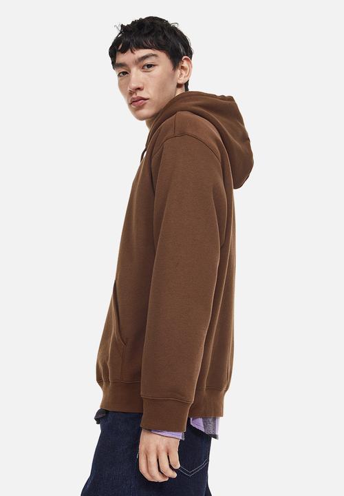 H&M - Relaxed fit hoodie - brown