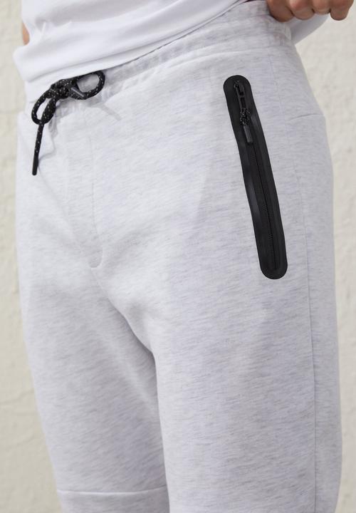 Cotton On - Tech track pants - grey texture