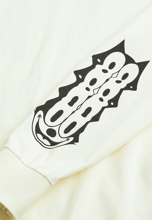 H&M - Relaxed fit printed jersey top - cream/felix the cat