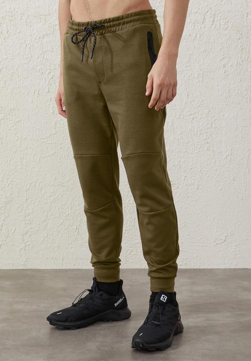 Cotton On - Tech track pants - military