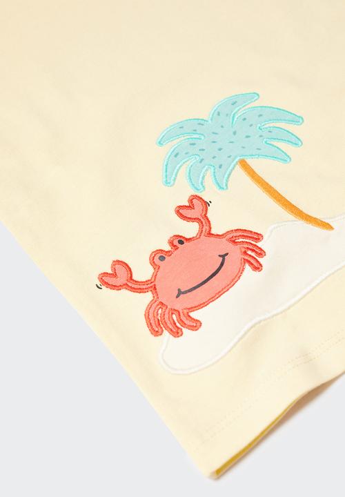 MANGO - T-shirt isla - amarillo