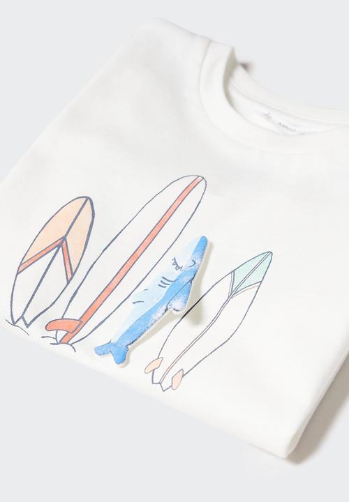 MANGO - T-shirt impostor - off white