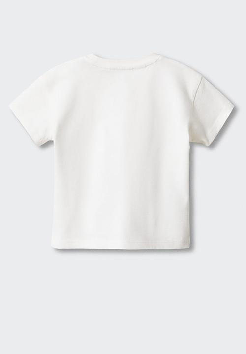 MANGO - T-shirt impostor - off white
