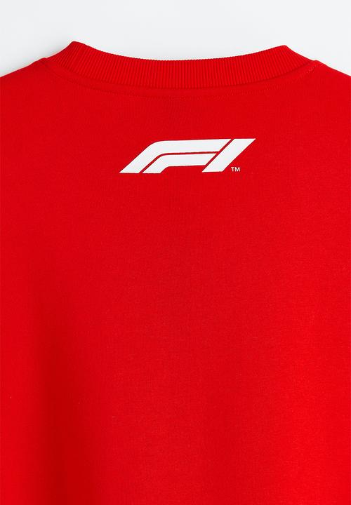 H&M - Relaxed fit sweatshirt - red/formula 1
