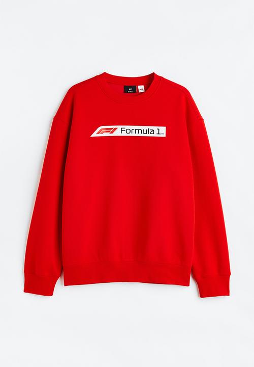 H&M - Relaxed fit sweatshirt - red/formula 1