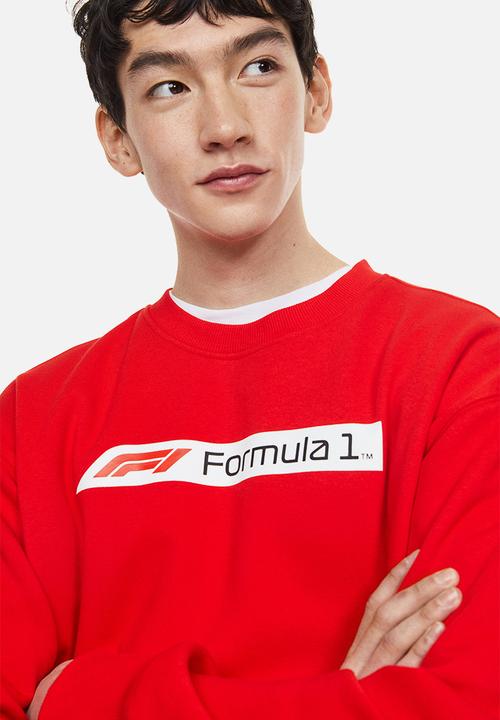 H&M - Relaxed fit sweatshirt - red/formula 1