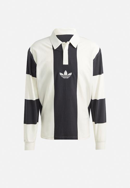 adidas Originals - Hack rugby tee - black & white