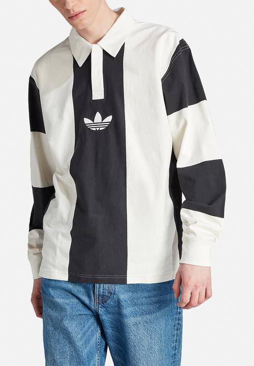 adidas Originals - Hack rugby tee - black & white