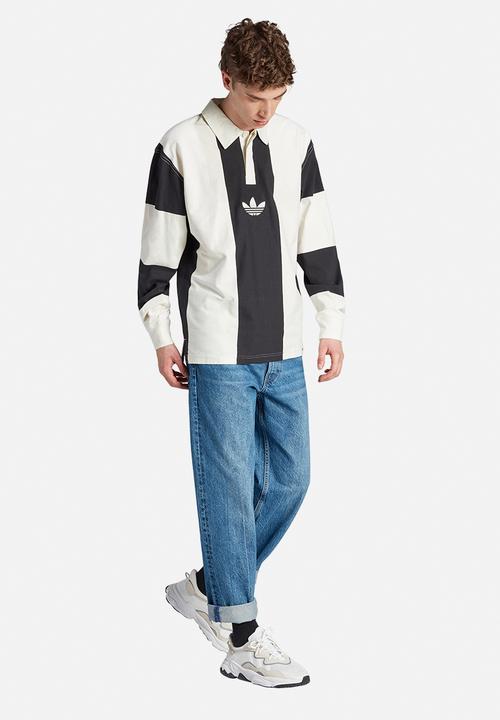 adidas Originals - Hack rugby tee - black & white