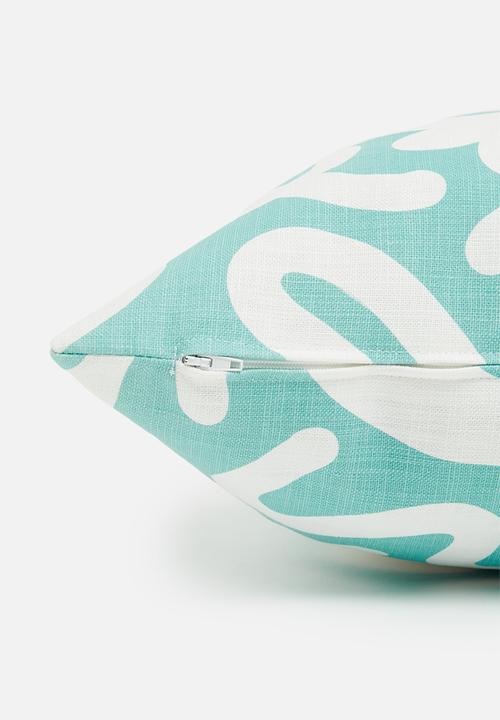 Sixth Floor - Shores cushion cover - blue