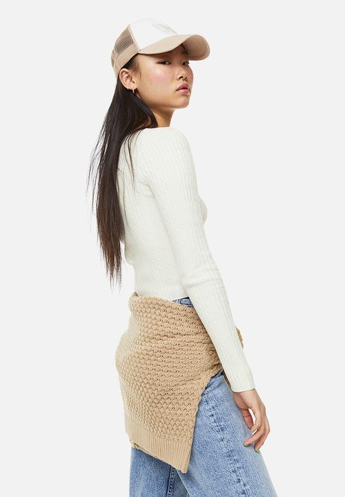H&M - Knitted top - cream