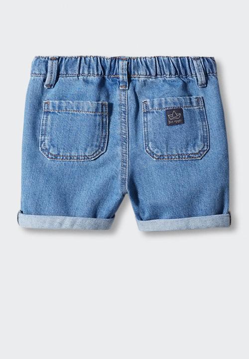 MANGO - Bermuda shorts cancun - mid blue