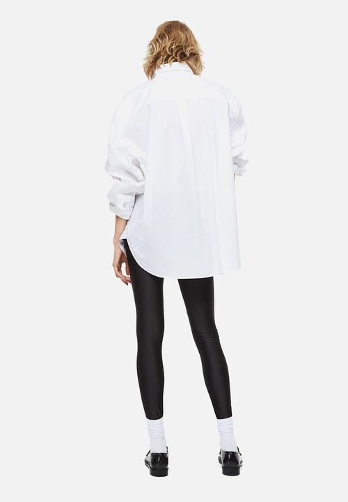 H&M - Cotton poplin shirt - white