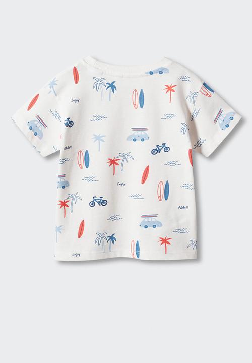 MANGO - T-shirt peter - white